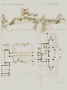 Item #65-1867 Dwelling for Victor Metzger, Sault Ste. Marie, Michigan. Perspective view and...