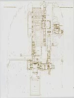 Item #65-1899 Dwelling for Mr. and Mrs. Avery Coonley, Riverside, Illinois. Ground plan, 1908. ...