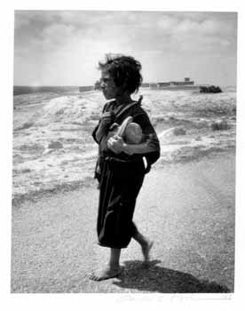 Item #65-2070 [A Girl Walking on the Beach Holding Her Shoes]. Gerda S. Mathan