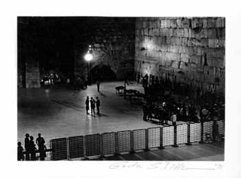Item #65-2084 The Wailing Wall, Jerusalem, Israel. Gerda S. Mathan.