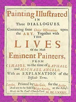Item #650-8 Painting Illustrated in Three Dialogues. William Aglionby