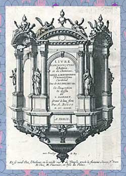 Item #659-1 Livre d'architecture d'autels, et de cheminées = Architecture of Altars & Chimneys....