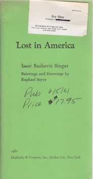 Item #66-0664 Lost in America. Isaac Bashevis Singer