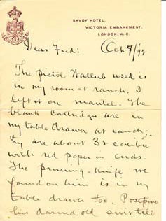 Item #67-0158 Dear Fred. Anonymous ALS