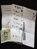 Item #67-0160 Broadsides and a handbill from Augtwofive Press. Herschel Silverman Augtwofive