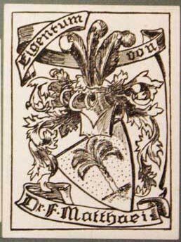 Item #67-0191 Eigentum von Dr. F. Matthaei. Anonymous