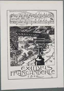Item #67-0206 Ex Libris Franc Anderle 1902. Alfred Roller