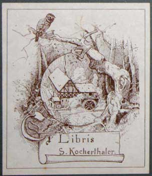 Item #67-0209 Ex Libris S. Kocherthaler. Unknown artist