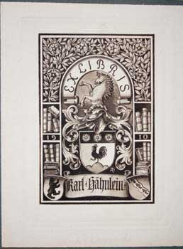 Item #67-0215 Ex Libris Karl Hälmlein. Adolf M. Hildebrandt