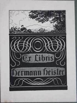 Item #67-0228 Ex Libris Hermann Heisler. Anonymous