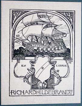 Item #67-0235 Ex Libris Richard Hildebrandt. Joseph Hoffmann