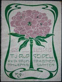 Item #67-0241 Ex Libris T.J. Rud. Seidel. Anonymous