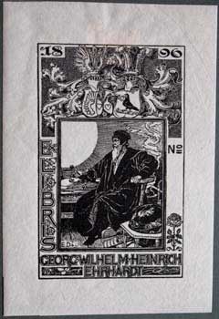 Item #67-0250 Ex Libris Georg Wilhelm Heinrich Ehrhardt. Emil Doepler