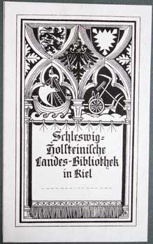 Item #67-0283 Schleswig-Holsteinische Landes-Bibliothek in Kiel. Adolf Hildebrandt