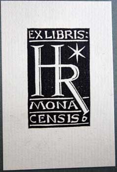 Item #67-0286 Ex Libris H R Monacensis. Otto Hupp