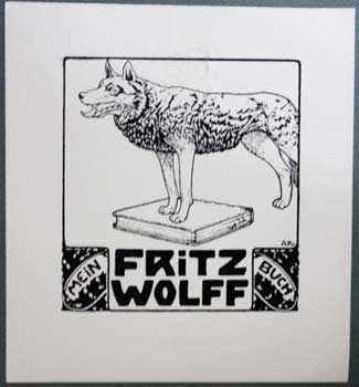 Item #67-0288 Fritz Wolff Mein Buch. Anna Kretschmar.