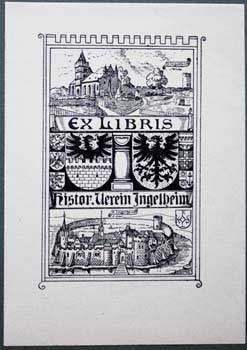 Item #67-0293 Ex Libris Histor. Verein Ingelheim. Klemens Kissel