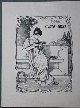 Item #67-0317 Ex Libris E. Victor Tobler. Victor Tobler
