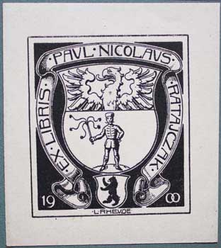 Item #67-0326 Ex Libris Paul Nicolaus Ratajczak. Lorenz M. Rheude