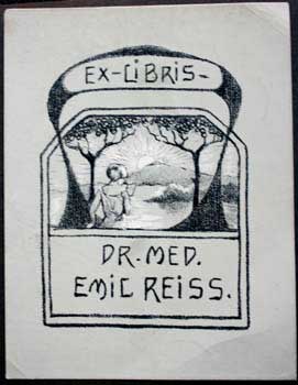Item #67-0328 Ex-Libris Dr. Med. Emil Reiss. Anonymous