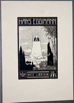 Item #67-0335 Hans Eggiman Ex Libris. Hans Eggiman