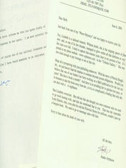Item #67-0375 Correspondence between Stathis Orphanos and Herb Yellin, Two TLS. Stathis Orphanos,...