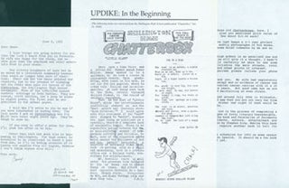 Item #67-0384 Correspondence between Barry Nelson and Herb Yellin concerning Updike juvenilia....