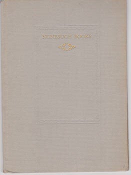 Item #67-0429 Nonesuch Books. For Christmas 1925. For the Spring 1926. Nonesuch Press