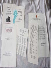 Item #67-0437 Ephemera from The Press of Appletree Alley: TLS, publication list and prospectuses....