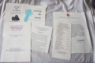 Item #67-0437 Ephemera from The Press of Appletree Alley: TLS, publication list and prospectuses....