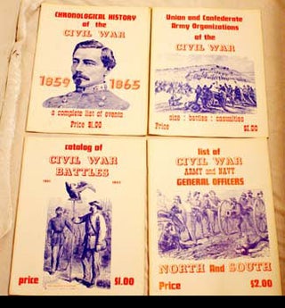 Item #67-0463 Chronological History of the Civil War 1859-1865. A complete list of events; Union...
