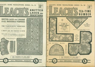 Item #67-0489 Leach's No. 11, Knitted Laces and Insertions; Leach's No. 32, Tea-Time Number....