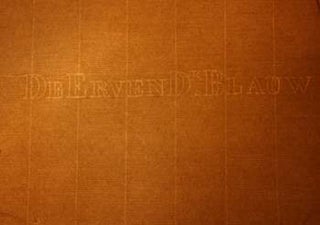 Item #67-0496 Blank sheet of antique laid paper countermarked "De Erven De Blauw." De Erven De Blauw