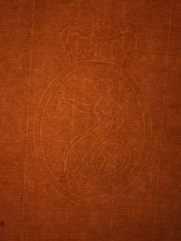 Item #67-0515 Blank sheet of antique laid paper watermarked with Seated Victory, countermarked...