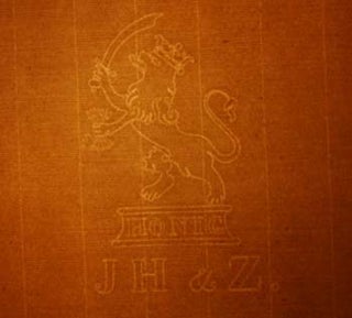 Item #67-0516 Blank sheet of antique laid paper watermarked with heraldic lion ("States Lion");...