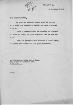 Item #67-0530 Typed letter, unsigned draft, from [Gianni] Caproni to Alois Robert Böhm. Aeroplani Caproni.