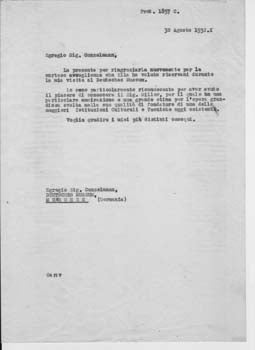 Item #67-0534 Typed letter from Gianni Caproni to Sr. Conzelmann at the Deutsches Museum, Munich....