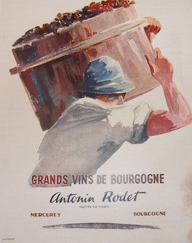 Item #68-0002 Grand Vins De Bourgogne. Antonin Rodet, Cluvinger, illustr