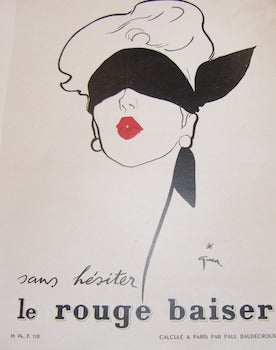 Item #68-0017 Sans Hesiter. Le Rouge Baiser. Paul Baudecroux, Rene Gruau, illustr