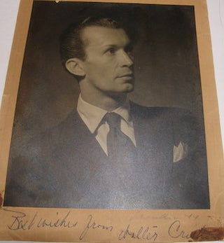 Item #68-0040 Black & White Photograph signed by actor Walter Crisham. Karl Schenker, Photographer