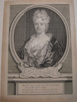 Item #68-0043 Anne Therese de Marquenat de Courcelles. Etienne-Jehandier Desrochers, 1668 - 1741,...