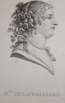 Item #68-0046 Mme. [Louise] De La Valliere. 18th Century French Engraver