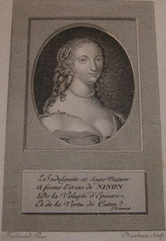 Item #68-0054 Ninon De L'Enclos. Ferdinand, Jean Dambrun, pinx., sculp