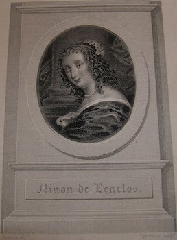 Item #68-0055 Ninon De L'Enclos. Achille Deveria, Tavernier, des, engrav
