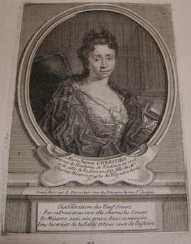 Item #68-0057 Marie Jeanne L'Heritier. Etienne-Jehandier Desrochers, engrav