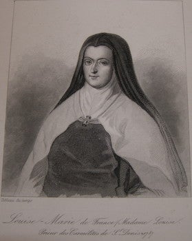 Item #68-0065 Louise-Marie de France. Louise Prieur des Carmelites de St. Denis, 1789. Gavard,...