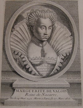 Item #68-0074 Marguerite de Valois, Reine de Navarre. Etienne Fessard, print