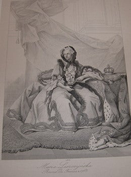Item #68-0082 Marie Leczinska, Reine De France, 1768. Janet Lange, engrav