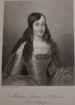 Item #68-0083 Marie Louise d'Orleans, Reine d'Espagne, 1768. Sandoz, engrav