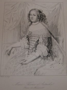 Item #68-0090 Marie Therese D' Austriche. Reine de France. Leopold Massard, engrav